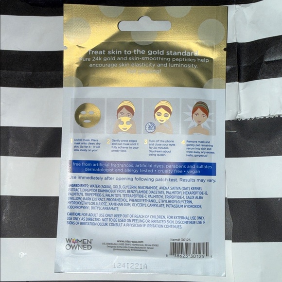 24k Gold Facial Sheet Mask - Picture 2 of 2